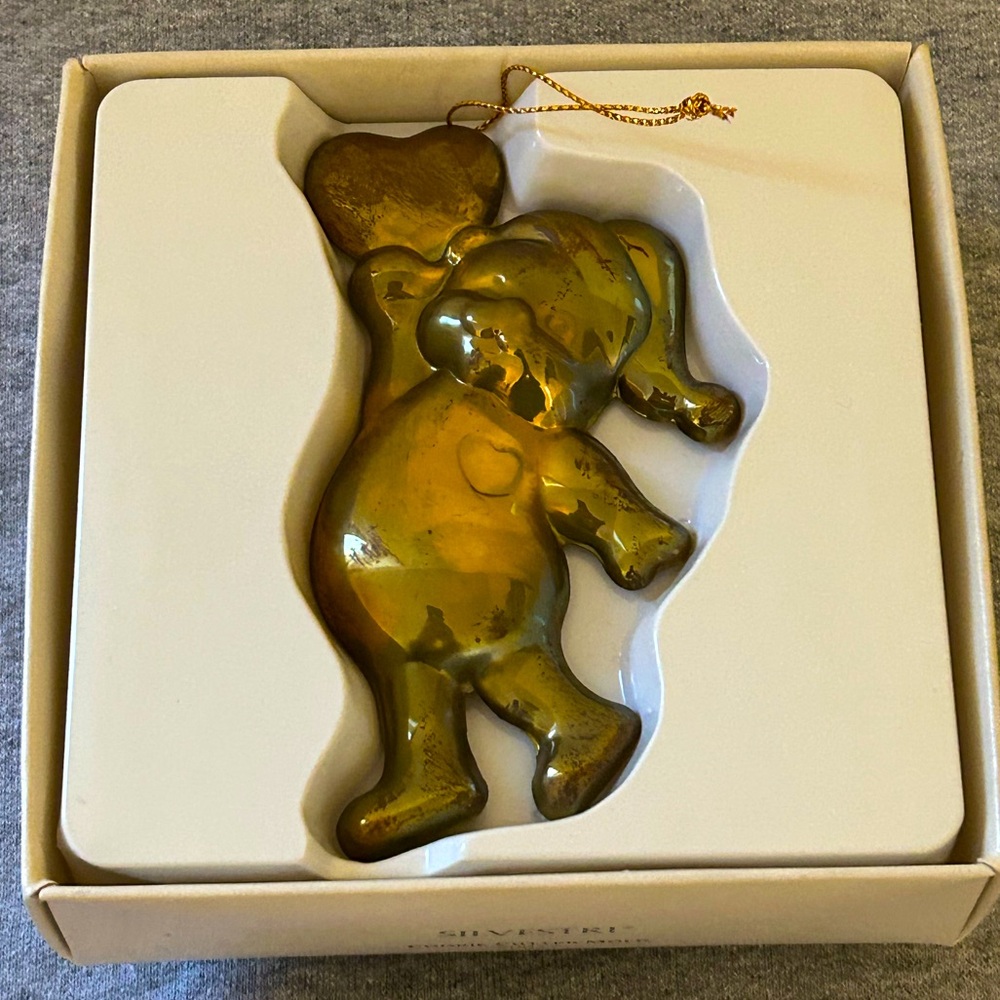 Vintage Brass Cookie Cutter Mold Ornament by Silvestri